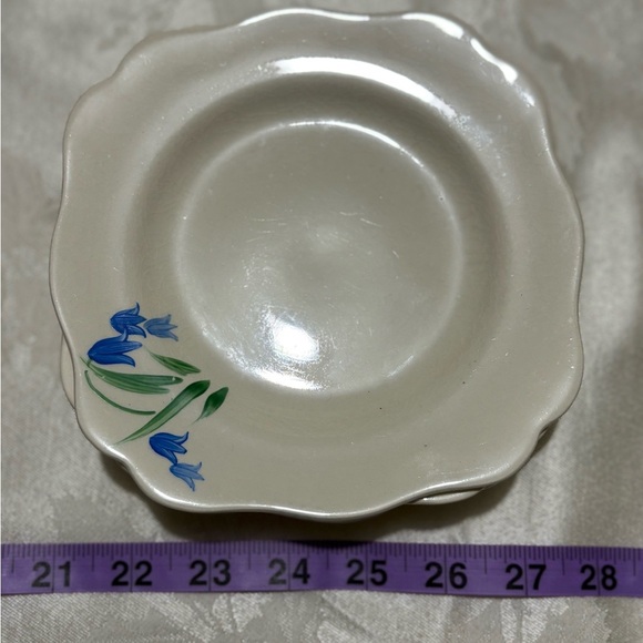 Vintage Set of 6 Hand Painting Luncheon Plates - Picture 2 of 7